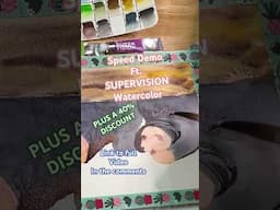 SUPERVISION watercolor 40% coupon good through May 31, 2025! #watercolorpainting #watercoloranimals