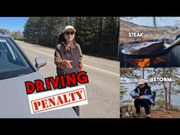 I received an Expensive PENALTY 😭 • Grilling STEAK by the Baltic Sea • STORM while Camping