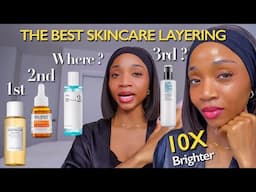 How to Layer Skincare *Precisely* for an EXTREMELY  Radiant Glowy Skin | Order , timing & more Tips