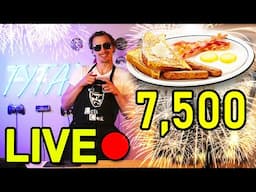 Guy makes 🥵HOT🥵 🍳breakfast🥓 for 7,500 Subscribers, 🎉CELEBRATION STREAM!🎉