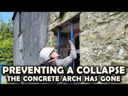 Removing The Concrete Door Arch Highlights An Issue | Restoring Our Farmhouse