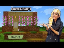 MINECRAFT DAY 3 - I Build My First Survival House In Minecraft 😍