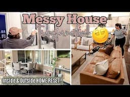 😵 MESSY HOUSE TRANSFORMATION :: HOME RESET + CLEAN WITH ME 2025