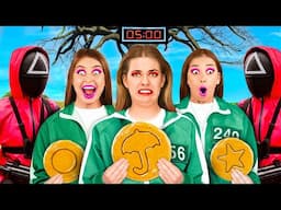 असली दुनिया में स्क्विड गेम खेलना चुनौती | मजेदार चुनौतियां TeenTeam Challenge