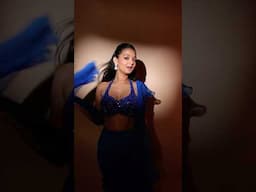 Wore this *SEXY* blue saree💙🥵2000s actress vibe aa gai #saree #transition #trending