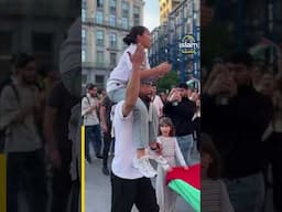 Child leads chants for Gaza at solidarity rally | Islam Channel