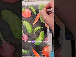 Anyone else have gardening on the 🧠? #easywatercolortutorial