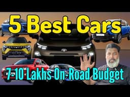 7-10 लाख On-Road Budget में 5 Best Cars ये वाली ही लें || Best 5 Cars in 10 Lakh || MotoWheelz India