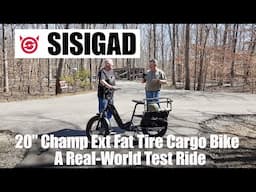 Taking The Sisigad 20” Ext Cargo Fat Tire Bike For A Ride