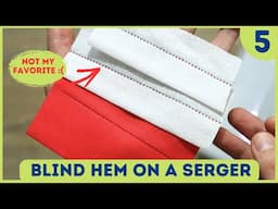 HOW TO do a blind hem on a serger? Not my favorite technique (Ep5)