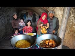 Life in a Cave Home | Village life of Afghanistan | Cooking Traditional Village Style Food