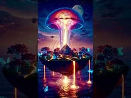 A Floating Jellyfish Island? 🪼🌌 Alien World Above a Crystal Ocean | #Otherworld #AI #ViralShorts