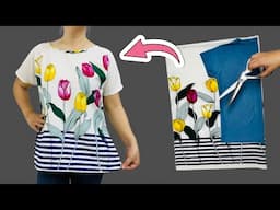 ❤️How to Sew Without Taking Measurements / Magic Fit Shirt Tutorial for Sewing for Beginners