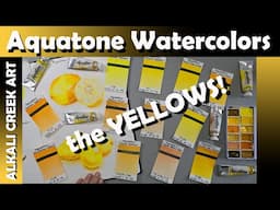 Painting With Every Yellow In My Aquatone Watercolor Collection!