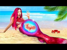 INCREDIBLE! Pregnant mermaid washed up on shore!