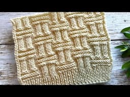 🌟 The Best Basketweave Stitch Tutorial! 🎥 Knitting Guide + Pattern Included 🌟