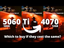 5060 Ti 16GB vs RTX 4070: The Ultimate Comparison!!!