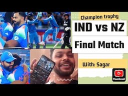 Champions trophy FINAL  2025🏆| IND vs NZ final match | india winning moments 🥰