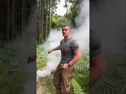 Making #fire for the first time! #firebyfriction #survivalskills #outdoorskills #bushcraft #camping