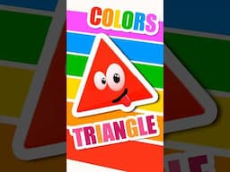 🔺 The TRIANGLE! ✨ Learning SHAPES & COLORS 🌈 #titounis #colors #songsforkids #shapes #triangle