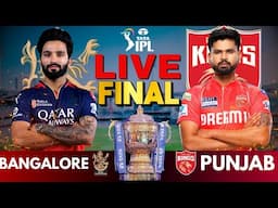 LIVE IPL 2025: PUNJAB vs BENGALURU | Live Cricket Match Score & Commentary | PBKS vs RCB FINAL