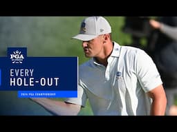 Hole Outs that get Progressively Longer | 2024 PGA Championship