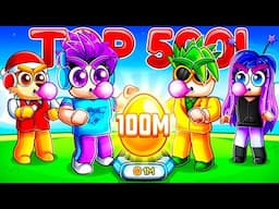 Race to Top 500 With OP Youtuber Team in Bubble Gum Sim Infinity!