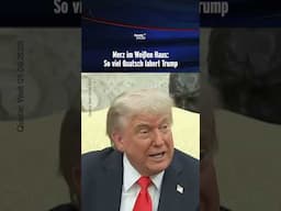 Merz im Weißen Haus: So viel Quatsch labert Trump | heute-show #shorts