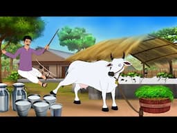 लालची किसान और उसकी गाय की दिल को छू लेने वाली कहानी | HINDI KAHANIYA | CARTOON KAHANI