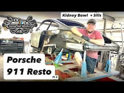 Rusty Porsche 911 Restoration PT3! Kidney Bowl, Longitudinal and Sills….the rust never stops!!!