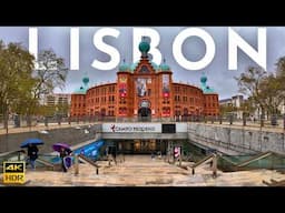 A Rain Walk in LISBON Portugal: Campo Pequeno | LIsbon 4K HDR
