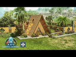 The BEST A-Frame Base Design In ARK: Survival Ascended | Has Walls As Roofs And Roofs As Walls!