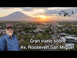 Increíble vuelo sobre Av Roosevelt San Miguel, desde los leones hasta el jalacatal #elsalvador