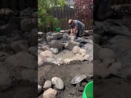 Stages Of Building A Waterfall #shorts