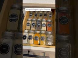 Organizing my spice drawer is like therapy ✨ #HomeEssentials #spicestorage #kitchenhacks #amazonfind