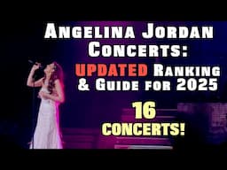 Angelina Jordan Concerts: UPDATED Ranking & Guide for 2025 | 16 Concerts!