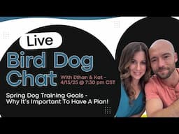 Spring Dog Training Plans - Bird Dog Chat With Ethan And Kat