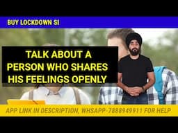 Talk about A Person Who Openly Share Feelings Cue Card | New Cue card Open Person