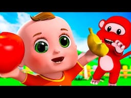 Apples & Bananas | Wheels On The Bus & More | Nursery Rhymes & Kids Songs | Joyful Jingles