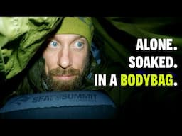 SOLO mountain BIVVY that pushed me to the edge...LITERALLY!