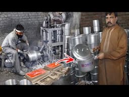 How Made Asian Pressure Cooker From Aluminum Recycling | TheProcess of Making Pressure Cooker
