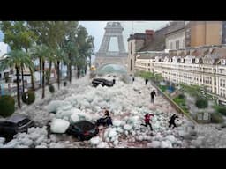 6 Minutes ago, News from France! Severe hail storm damages homes and cars in Loire