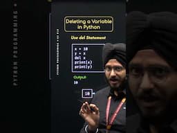 Deleting a Variable in Python #Python #NesoAcademy #QuickConcepts