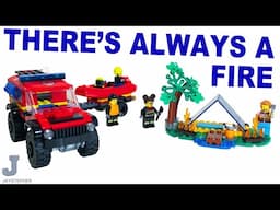 LEGO City 2024 4x4 Fire Engine With Rescue Boat 60412 Unboxing & Review