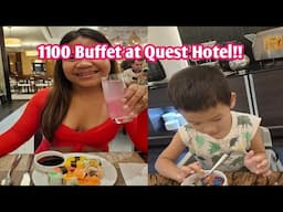 Buffet at Quest Hotel good thing free lng si liam kase ganito ba siya kumain!!!