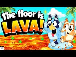 Bluey Floor Is Lava 🌋🌋 | Summer Brain Breaks | Spring Brain Breaks for Kid | Danny Go!