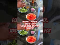 Healthy Cucumber Tomato Salad! #food #cooking #health #fitness