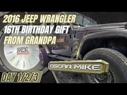 Grandpa Gives Grandson A 2016 Wrangler With A Full Audio Upgrade For 16th Birthday.