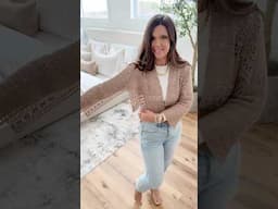 3 panels = 1 Cute Crochet Cardigan / Watch how it comes together! #crochetcroptop #crochetcardigan