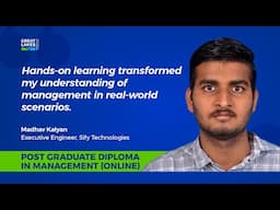 Great Lakes Online PGDM Review by Madhav | Great Lakes Executive Learning | Great Learning